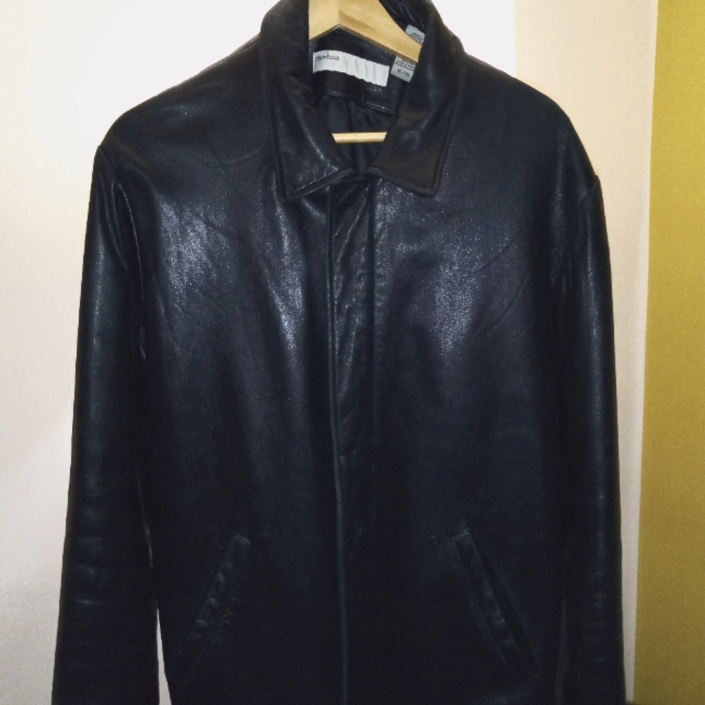 Perry Ellis leather jacket XL